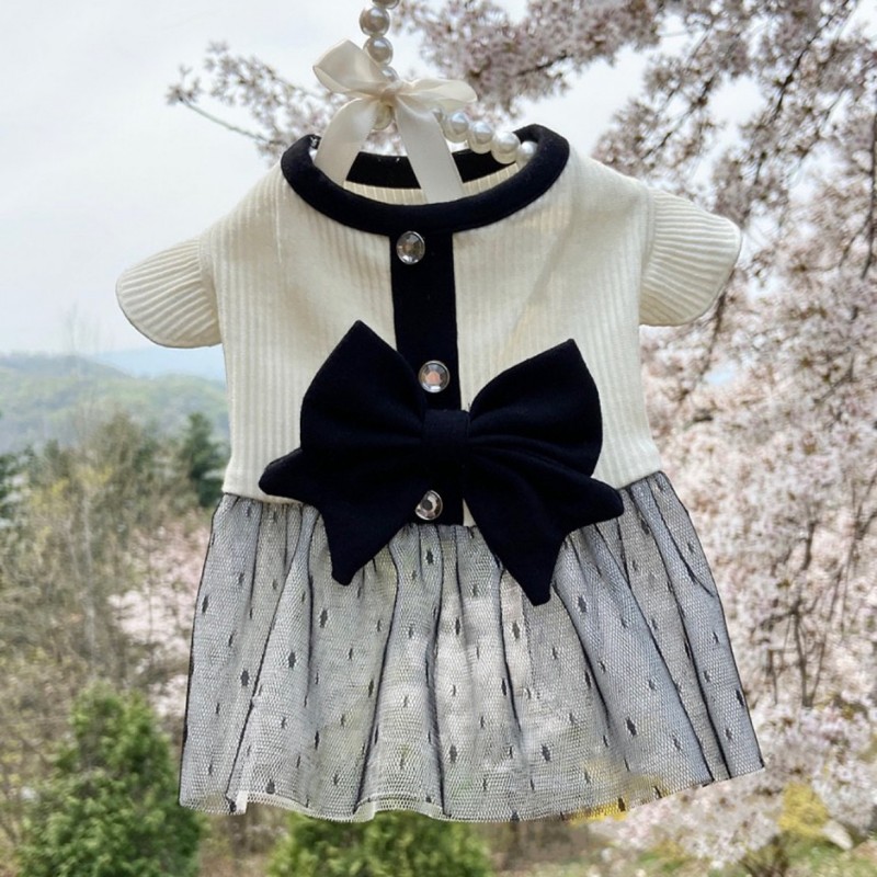 Hond Prinses Jurk Hond Kleding Voor Kleine Honden Puppy Zomerkleding Kant Roze Rose Hond Trouwjurk Chihuahua Pug Hond Rok: S / Rood