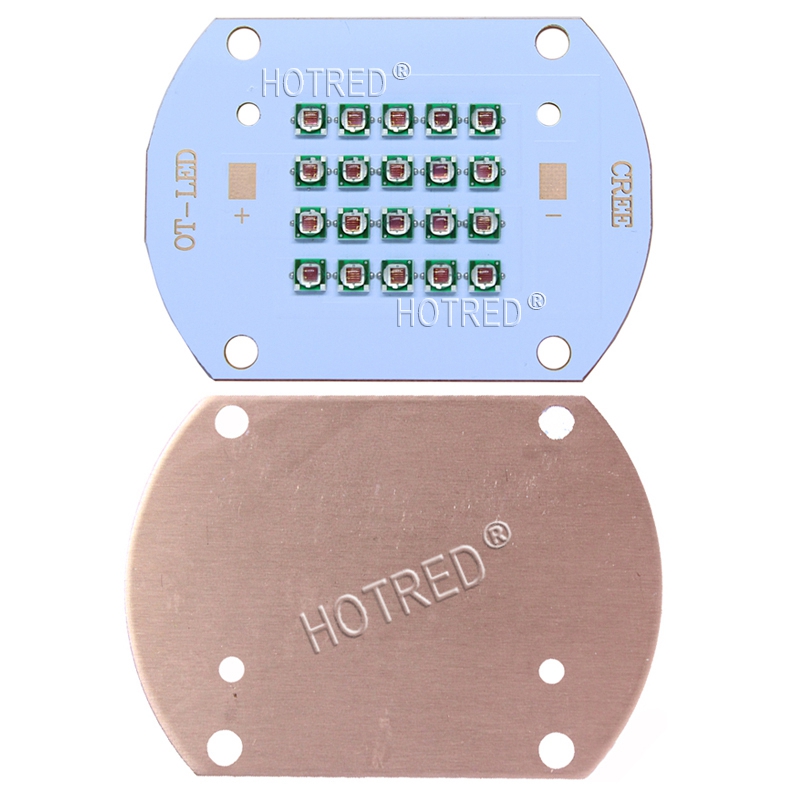 50W 60W High Power LED Chip 660nm Deep Red LED Grow Light 660 nm COB Diode Emitter+Driver+heatsink+cooler+lens reflector