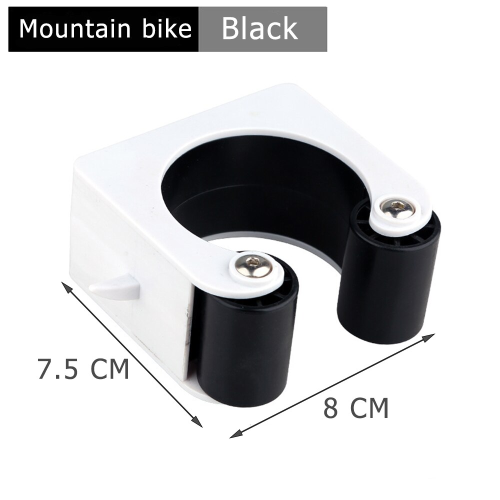 Bicycle Parking Rack Buckle Portable Wall Mount Hook Mountain Road Bike Indoor Vertical Bike Storage Cycling Display Stand: Black A