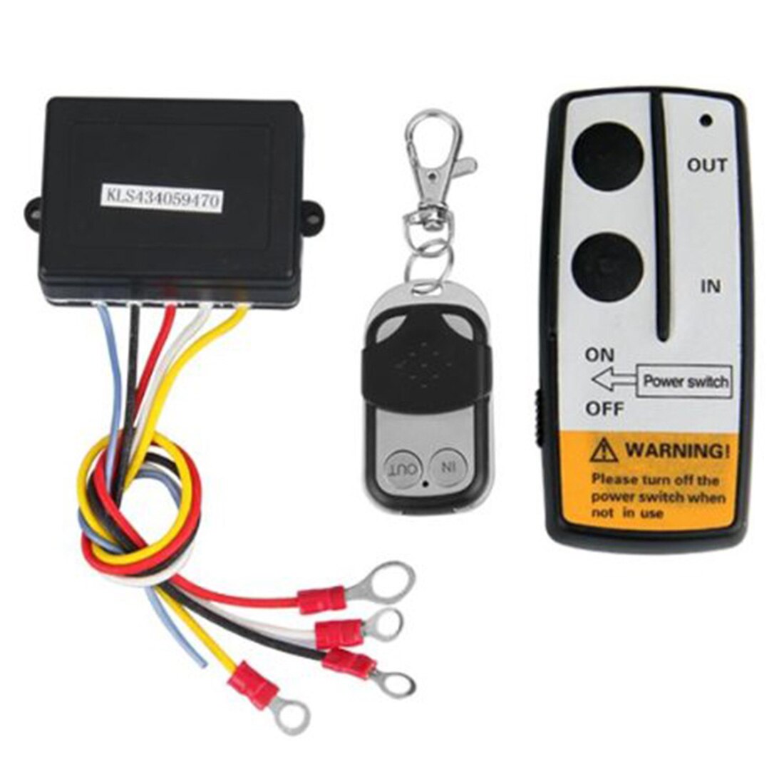 Marsnaska 3 Wireless Winch Remote Control Set Kit 12V For Truck Jeep SUV ATV