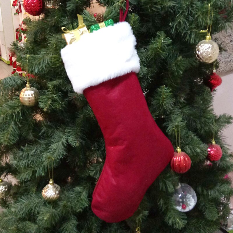 Strumpor jul julgran inredning lågt hänge strumpa prydnader barn godispåse älg strumpor lbv