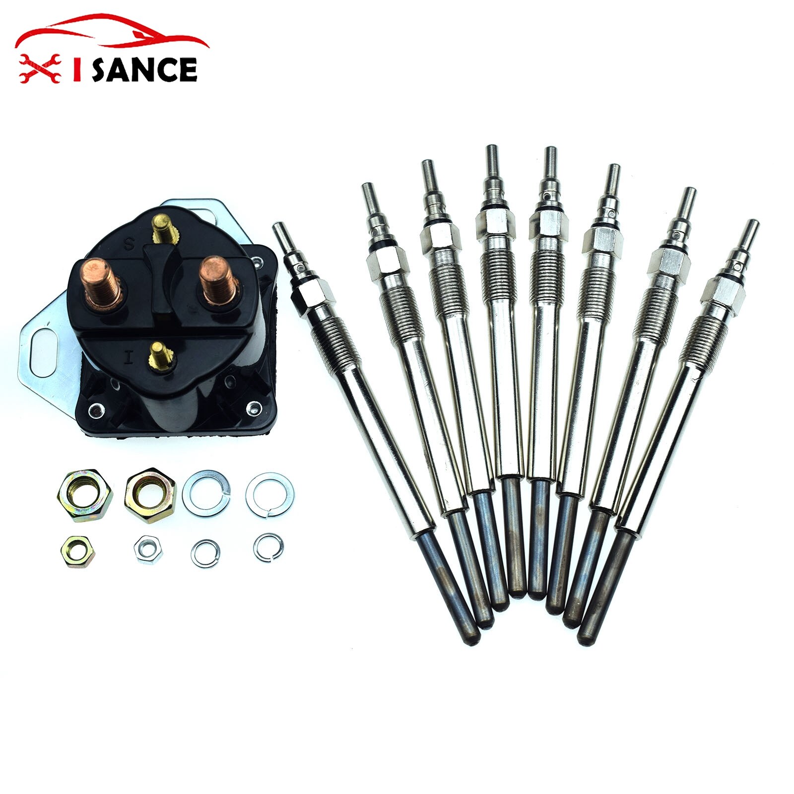 8 Pcs Diesel Glow Plug & Controller Kit for 1997-03 Ford 7.3L Powerstroke F4TZ12A342BA F81Z-12B533-AC