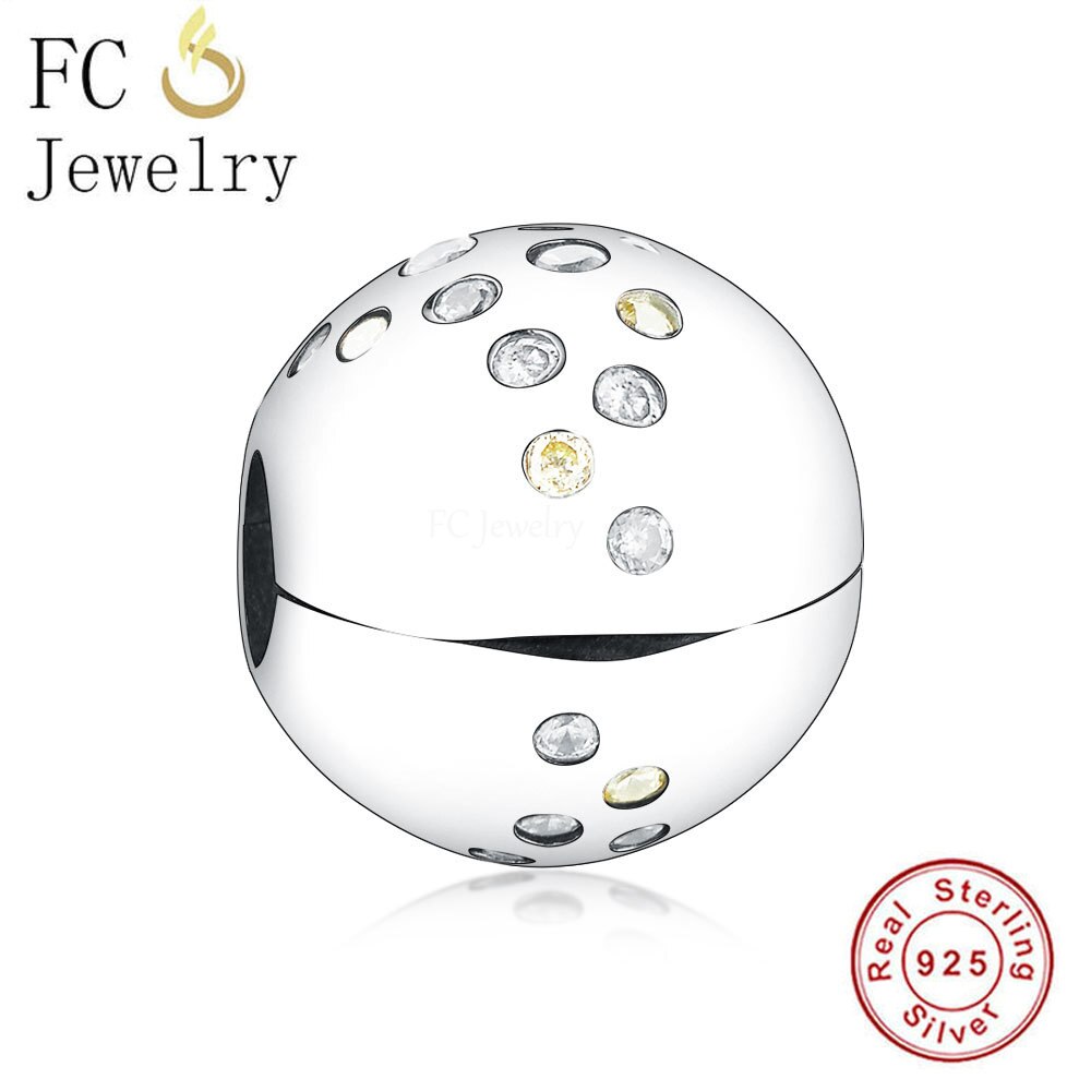 FC Jewelry Fit-pulsera de plata de ley 925 para mujer, cierre redondo, fabricación de cuentas, Berloque: FC1060
