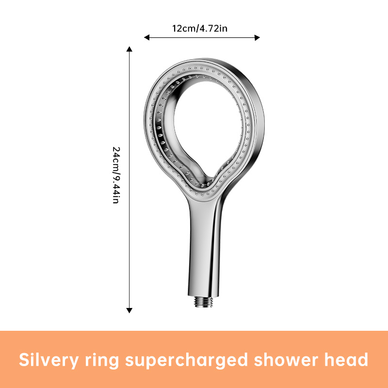 [1PC-3PCS] Pommeau de douche à main Musurjoy Bathroom Power Booster, argent, accessoires de douche d'été, de fête des mères: green