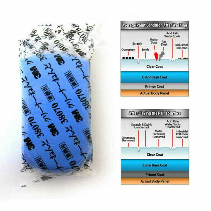 Clay Bar Car Auto Vehicle Clean Cleaning Detailing Remove Marks Clean 3M Blue