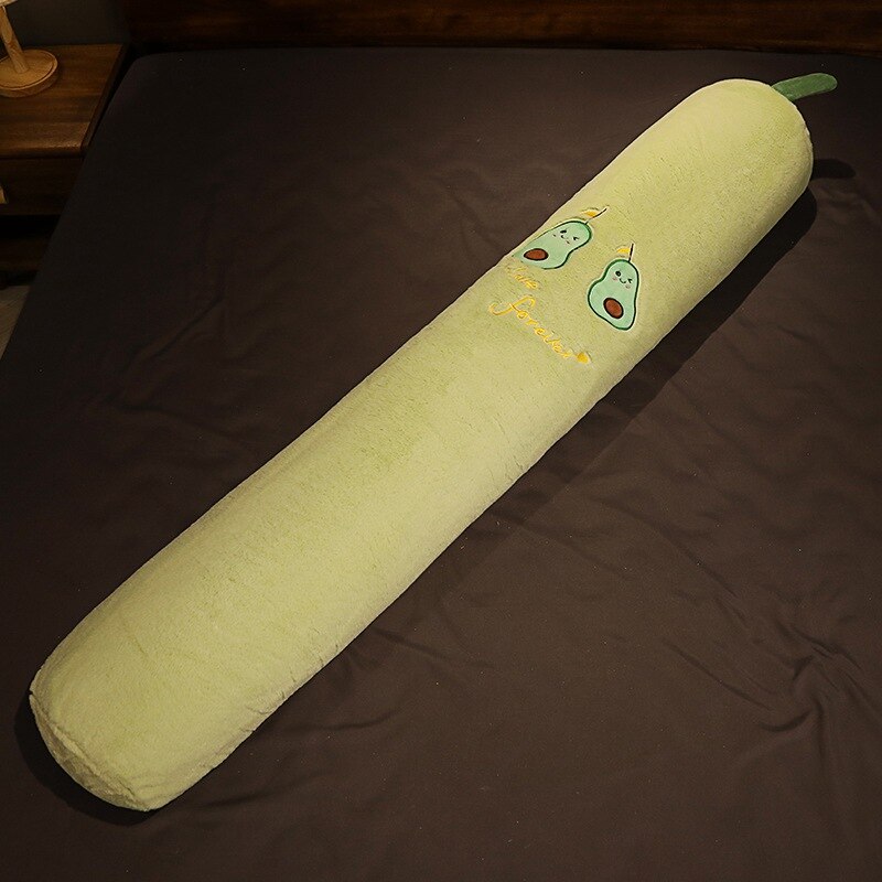 Oreiller Long en peluche de Fruits doux de 100 à 160cm, pêche, ananas, fraise, avocat, plante en peluche, Cactus, carotte, poupée: Avocado / 160cm