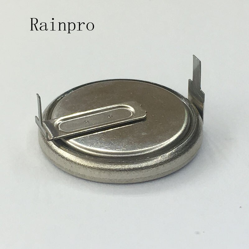 Rainpro 1 PCS/LOT ML2032 2032 avec broches pile bouton rechargeable 3 V.