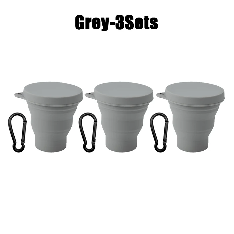 180 ml Klappbecher Mini Einziehbarer Becher Silikon Tragbare Teetasse draussen Reise Kaffee Teleskop Trinkbecher mit Deckel: Orange