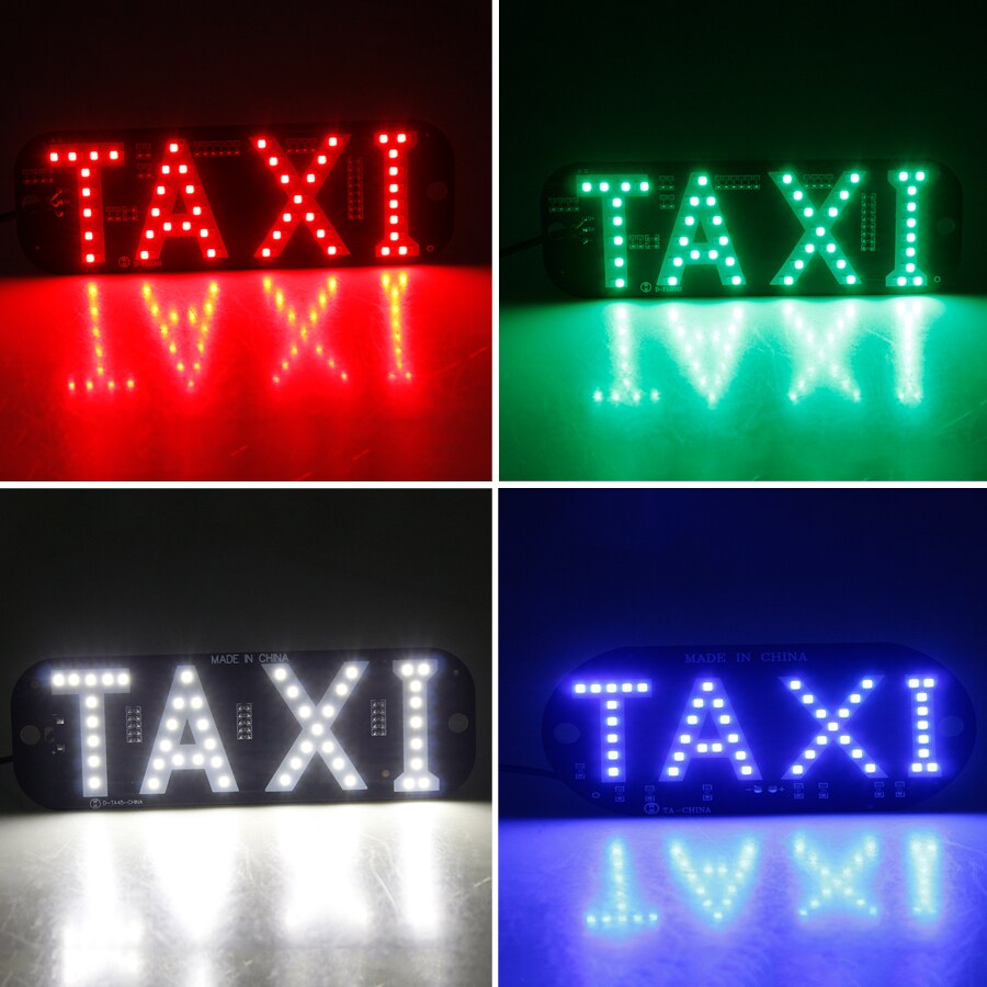 Werbung Licht für Taxi Tafel Zeichen 12V LED Auto Ladegerät Windschutzscheibe Taxi Anzeige Signal Licht Windschutzscheibe Lampe Taxi oben licht