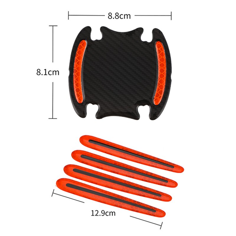 Voiture autocollant réfléchissant poignée de porte Protection bol de porte pour Peugeot 3008 208 308 508 408 307 4008 voyageur Expert