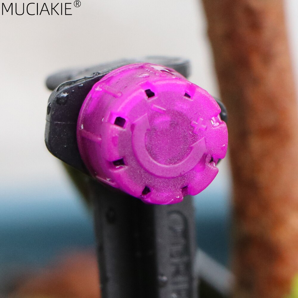 MUCIAKIE 30-1000PCS Purple Irrigation Drippers Adjustable Garden Watering Nozzles 360 Degrees Micro Emitter 8-Holes Sprinklers