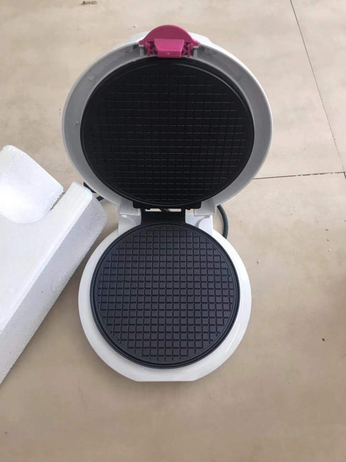 Electric Egg Roll Maker Crispy Omelet Mold crepe baking Pan Waffle Pancake Bakeware ice cream cone machine pie frying grill: White / EU