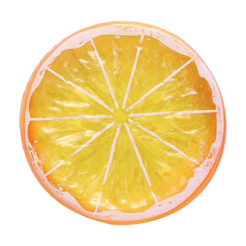 10set 5CM Artificial Lemon Slice Garnish for Home Supplies Artificial Plastic Fruit Home Decor Scenes Props