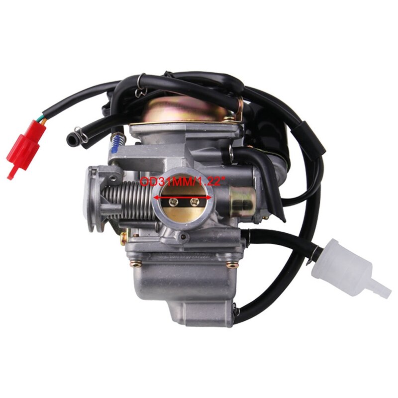 49Cc 50Cc Scooter Carburetor for GY6 Four Stroke with Jet Upgrades Scooter Accessories: Default Title