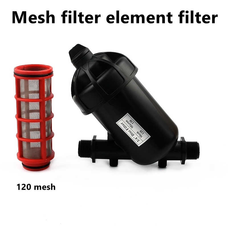 3/4'' 1'' 1.2'' 1.5'' 2'' 2.5'' Y-Type Filter PE/PVC Joints Agricultural Irrigation Water Filtration 120 Mesh Filter Element: Brown / 1''
