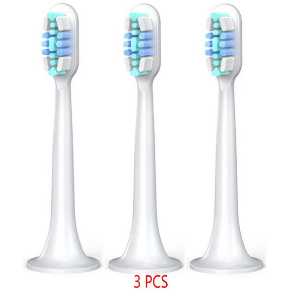 1-4pcs For Xiaomi Sonic Electric Toothbrush Heads T300 T500 T700 Ultrasonic 3D High-density Replacement Tooth Brush Heads: 3pcs Blue