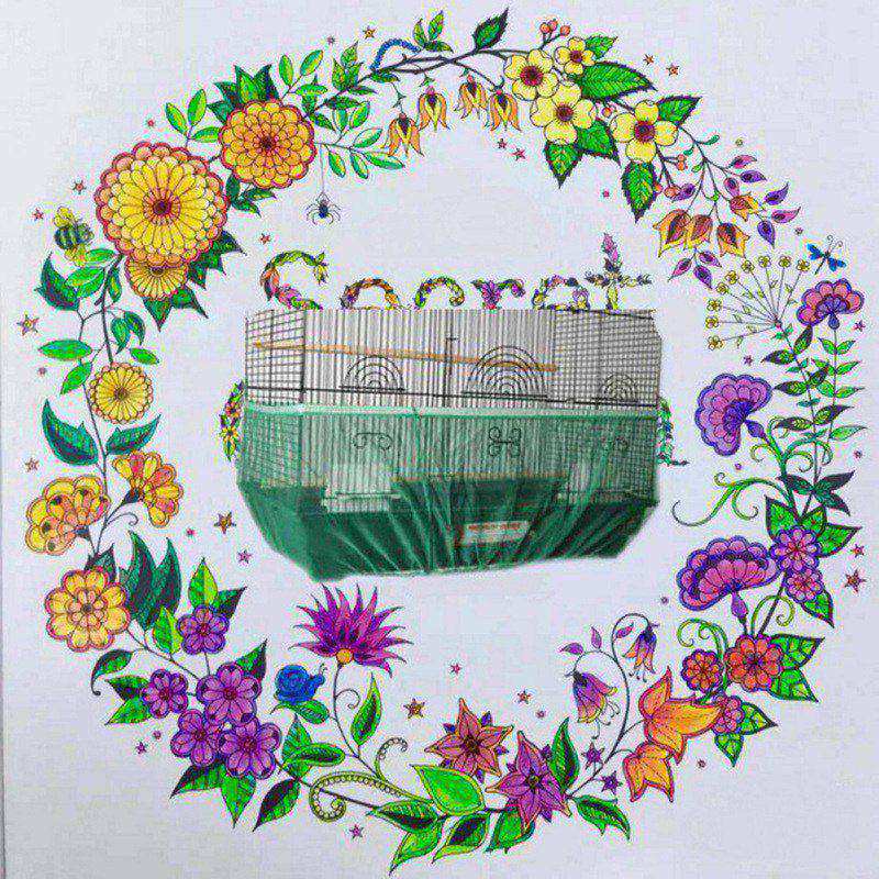 Nylon Mesh Receptor Cover Levert Vogel Zaad Luchtige Schoonmaken Catcher Nylon Guard Papegaai Mesh Stof Zacht Kooi