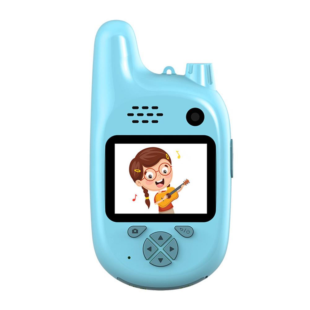 Walkie-talkie de con cámara de dibujos animados para niños, intercomunicador de aspecto bonito, juguetes para niños,