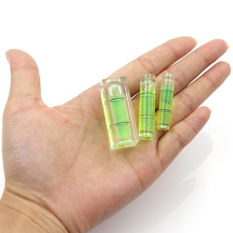 2 pces 1 conjunto mini tipo nível de espírito mini nível de bolha de plástico acrílico nivelador acrílico ajuste nível medição