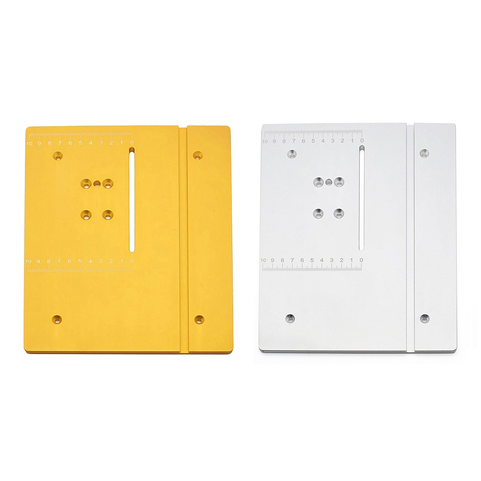 Mini Table Saw Plate DIY Woodworking Bench Table Machine Aluminum Plate for Table Saw Handmade Woodworking Bench With Scale