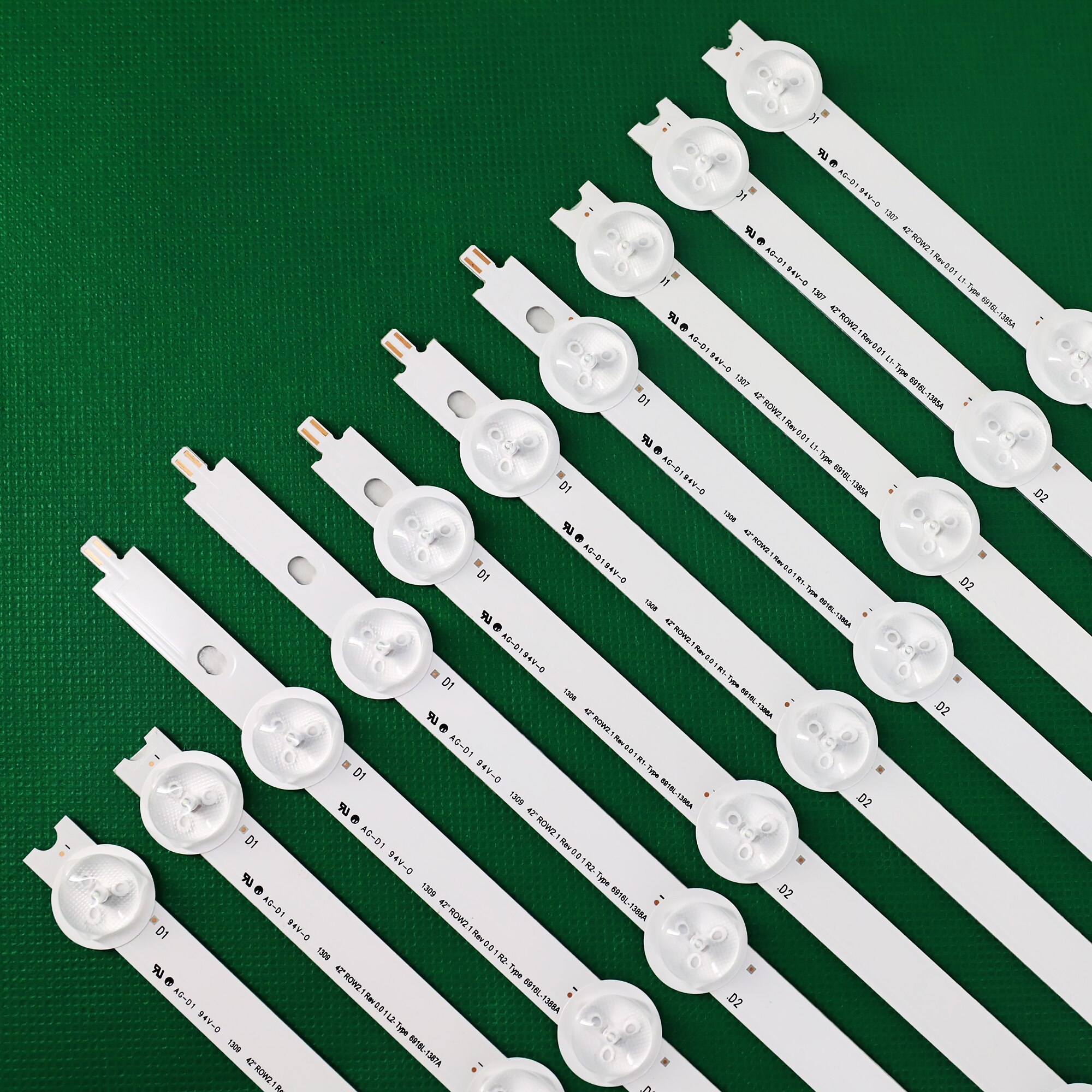 Barre de rétroéclairage LED, 10 pièces/lot, pour 42 "ROW2.1 REV0.0 6916L-1412A//1413A/1414A/1415A,6916L-1214A/1215A/1216A/1217A