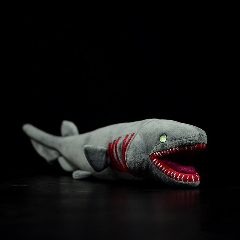 52cm lange naturtro frilled haj udstoppet legetøj super blødt realistisk havdyr hajer plys legetøj til børn: Frilled haj