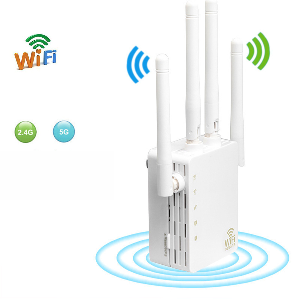 Wireless WiFi Repeater 1200Mbps Wifi Extender Router Wi-Fi Amplifier Booster Repetidor 1200M 5G WiFi Reapeter Access Point
