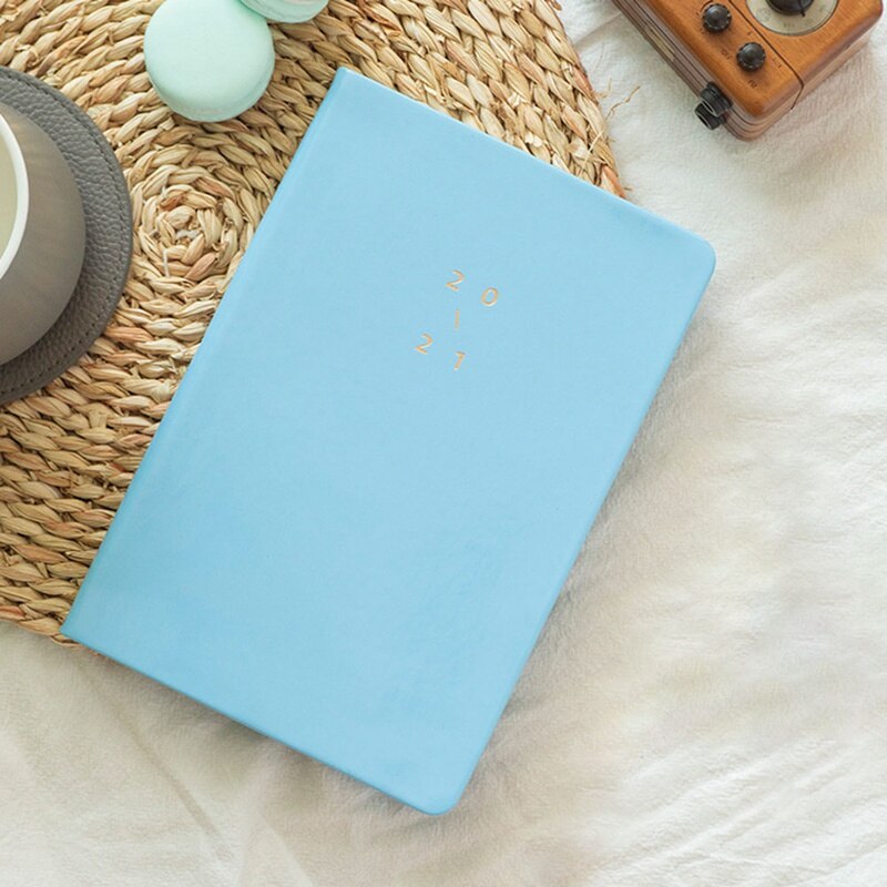 Year A5 Agendas Journals PU Notebook Planner Organizer Diary Schedule Book Journal Diary Planner A5 Notebook: Burgundy