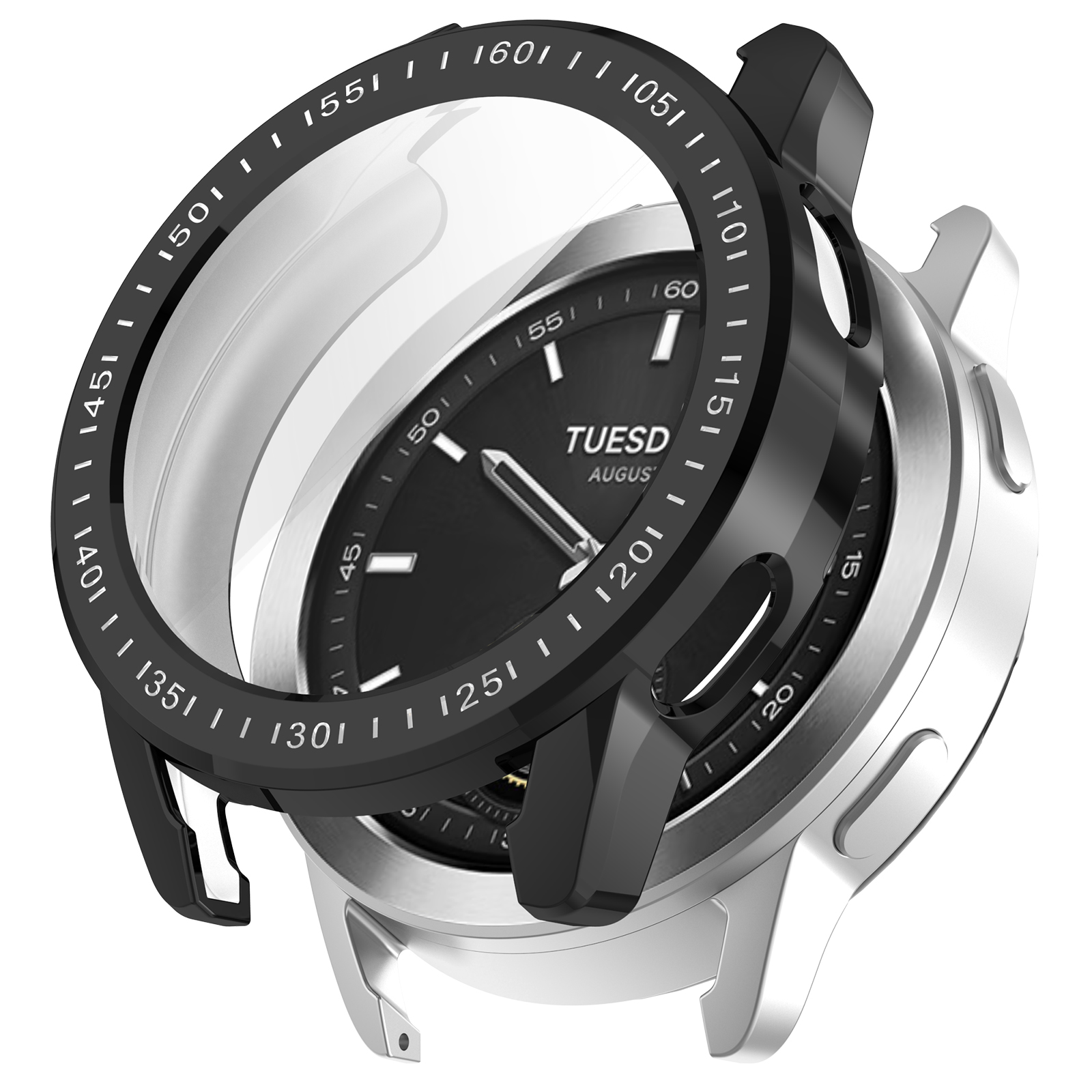 Funda protectora de pantalla para Xiaomi Watch S3, cubierta protectora suave de TPU, accesorios de parachoques, marco Protector de silicona para reloj