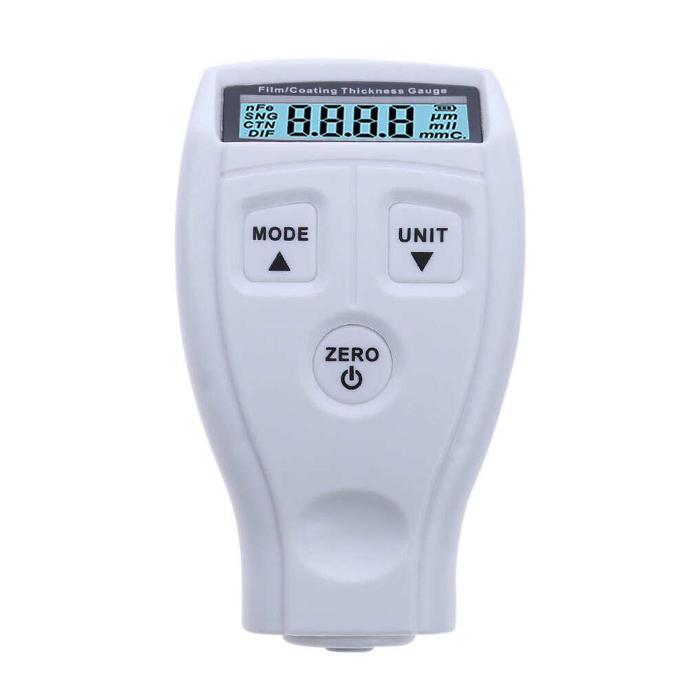 Gm200 bilfilm färgtjockleksmätare bärbar färgbeläggning tjocklek bilmätinstrument mätare med lcd-display: Gm200- vita