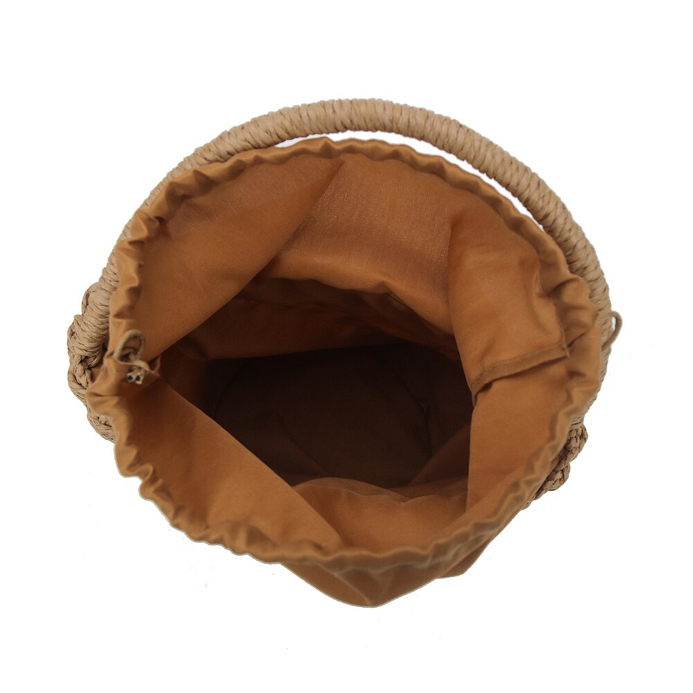 Women Handbag Handmade Straw Woven Tote Large Capacity Summer Beach Shoulder Bag Party -B5