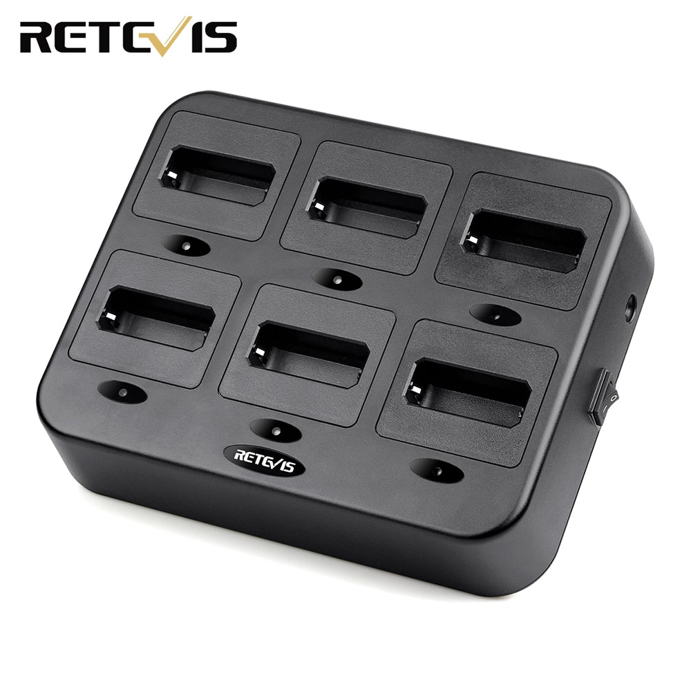 Retevis RTC22 Six-Way Charger for Retevis RT22/RT622/RB19/RB619 Mini Walkie Talkie Ham Radio Hf Transceiver C9059C