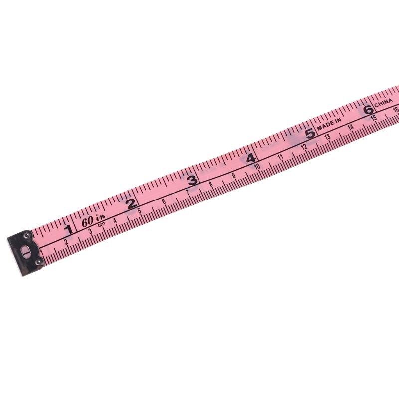 150 Cm 60 "Vinyl Meetlint Tailor Tool Cm/Inch Kleding Maatregel Heerser Borst Heupen Taille Maat standaard Tape