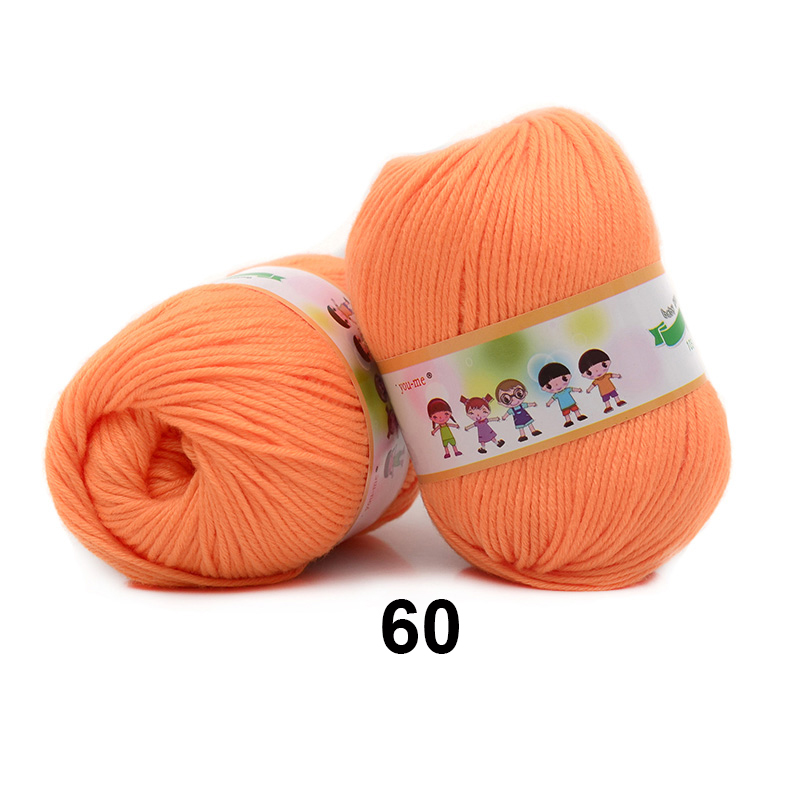 2pcsX50g Gebreid Garen voor Gehaakte Pop Baby Garen T-shirt Katoen Gemengd Garen Ilos Para Tejer Gebreide Estambre Para Tejer: Paars