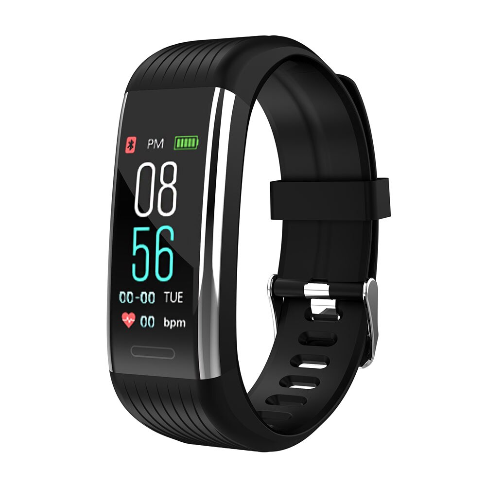 Fitness Bracelet Blood Pressure Pedometer Waterproof Smart Band Heart Rate Monitor Fitness Tracker Watch Men Women Sport Clock: R1 Silver