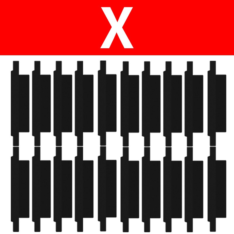 10 sztuk naklejki izolacyjne baterii ochrony rury owijania izolacji naklejki dla iPhone X XS XSM XR 11 12 13 Pro Max mini: X