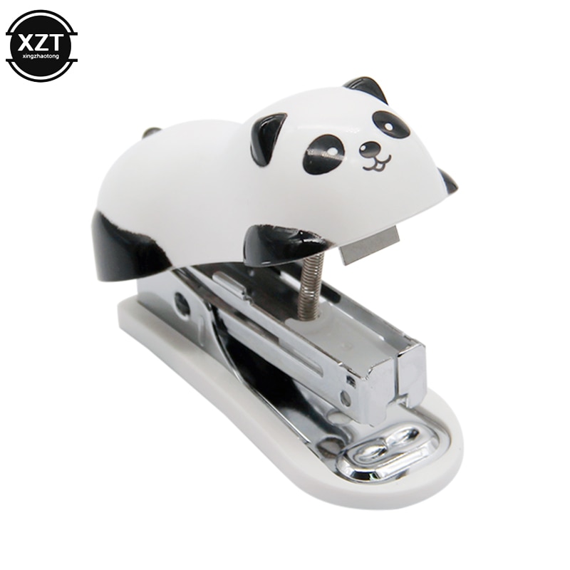 Mini Panda No.10 Adaptive Stapler Set cartoon Office And learning Supplies Stationery Stapler