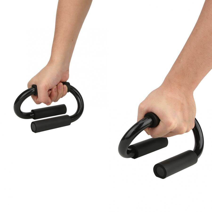Gym S-Shape Push-up Bracket 2Pcs S-Shape Push-up Bar Bracket Chest Muscles Foam Exercise Training Indoor Fitness Equipment Home