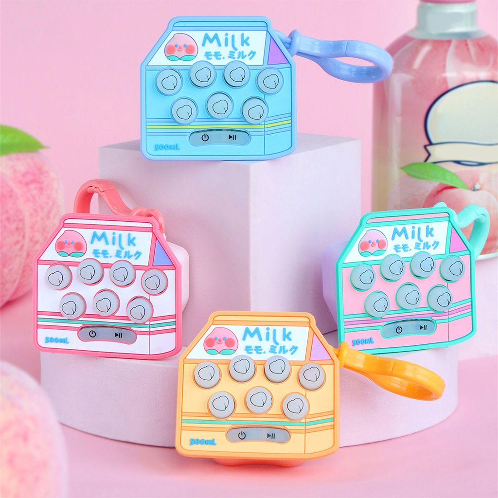 Mini jeux de mémoire électroniques pour Hamster, porte-clés sensoriel anti-Stress pour enfants: peach milk