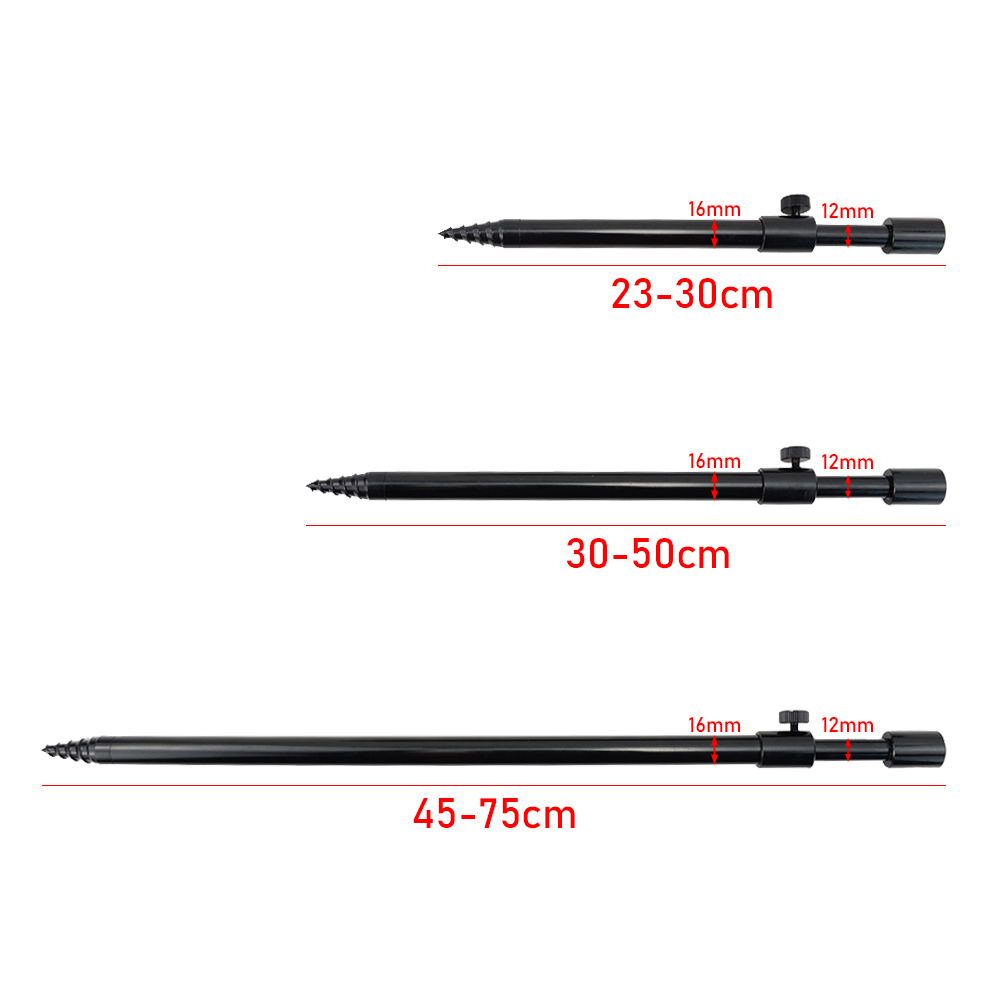 2 x Carp Fishing Tackle Bank Sticks Fishing Rod Pod Telescopic Banksticks