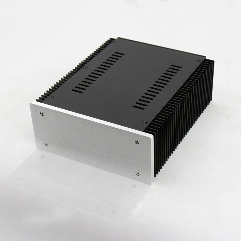 Full Aluminum Power amplifier Enclosure chassis case heatsink 211*90*257mm