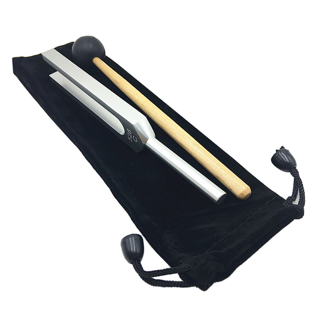 528Hz Tuning Fork W/ Mallet Set Sound Vibrations For Meditation Prayer