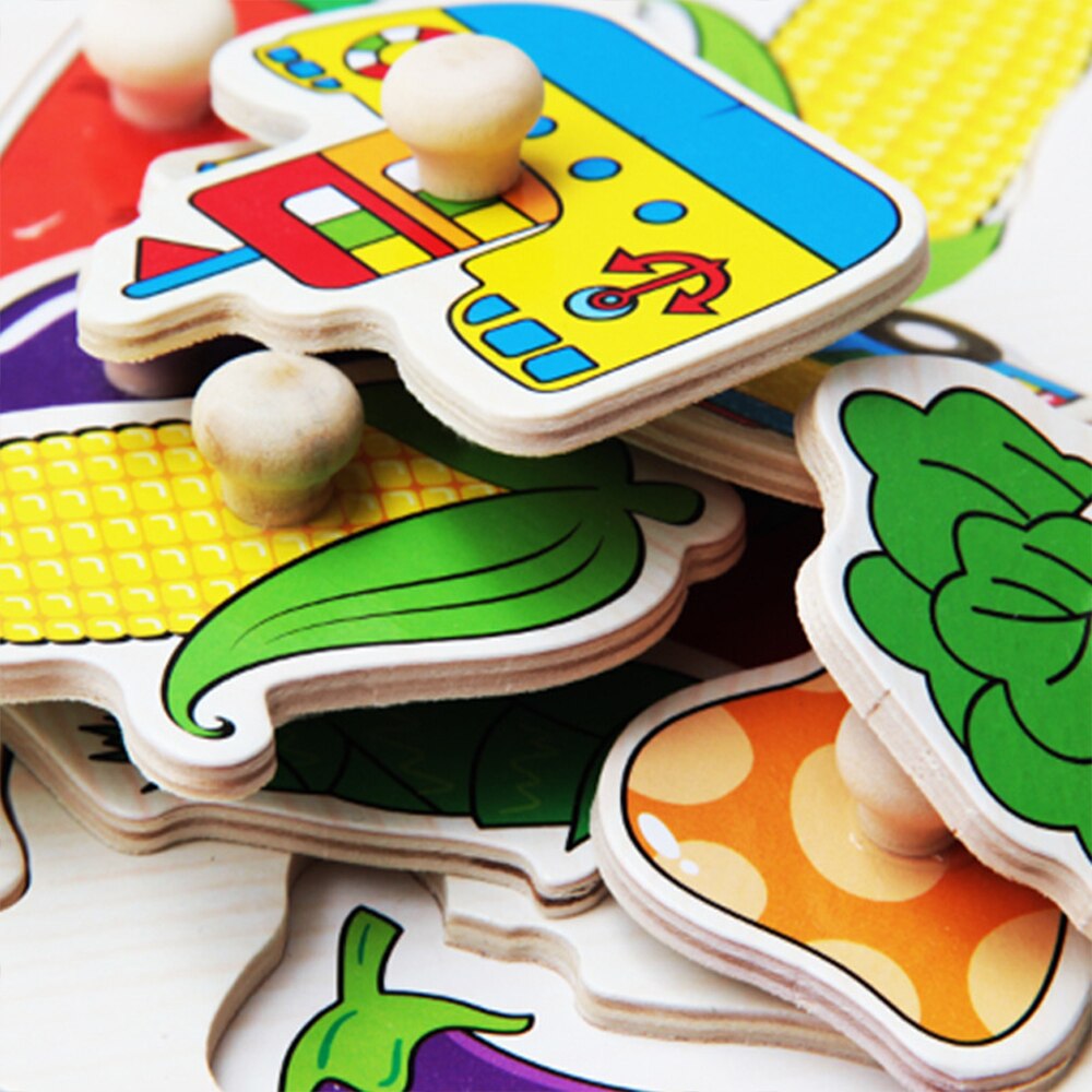 30cm Kid Early Educational Toys Baby Hand Grasp Wooden Puzzle Toy Alphabet And Digit Learning Education Child Wood Toy