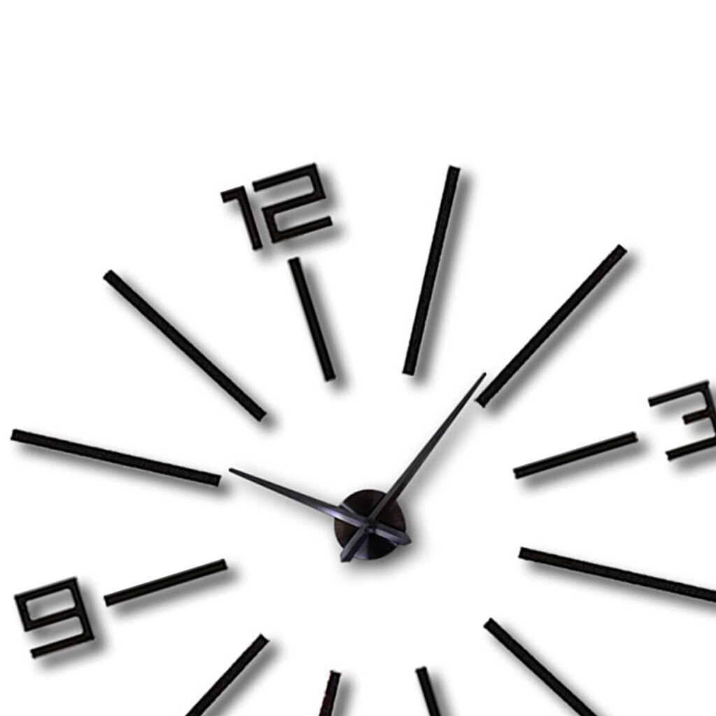 Grande FAI DA TE Orologio Da Parete Moderno 3D Numeri Adesivi Orologio Da Parete con Specchio per la Casa