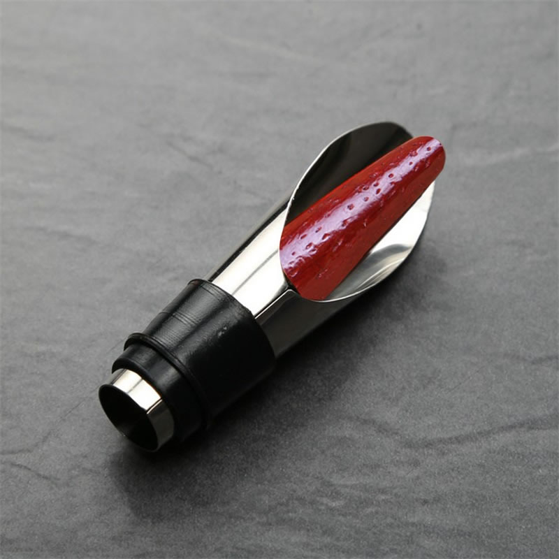 Roestvrij Staal Wijnfles Schenktuit Met Hout Stopper Fles Schenktuit Stopper Gemeten Drank Fles Pourers KTV Tool Bar