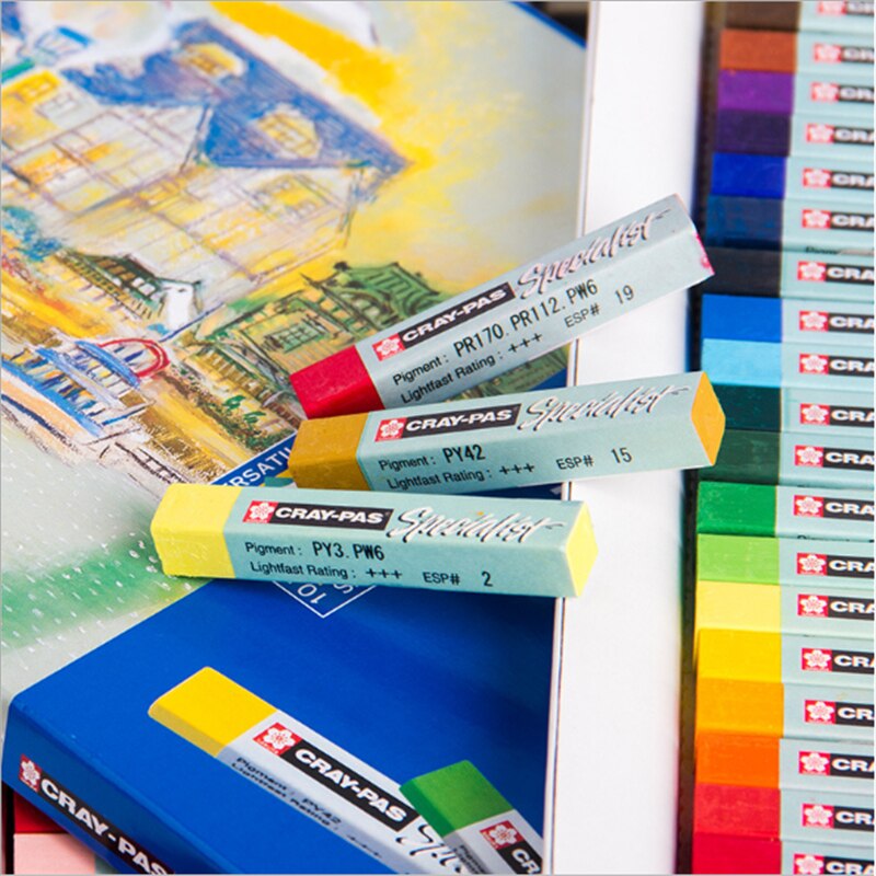 12/25 Color Square Oil Pastel for Artist Student Graffiti Soft Pastel Painting Drawing Pen School Art Supplies Soft Crayon Set