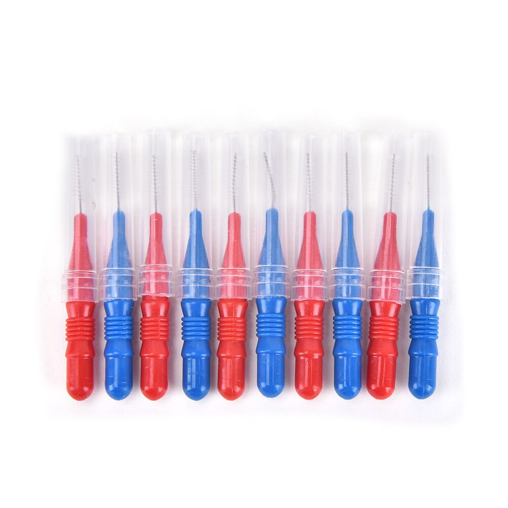 Oral Hygiene Dental Toothpick Tooth Pick Brush Teeth Cleaning Tooth Flossing Head Soft Plastic Interdental Brush