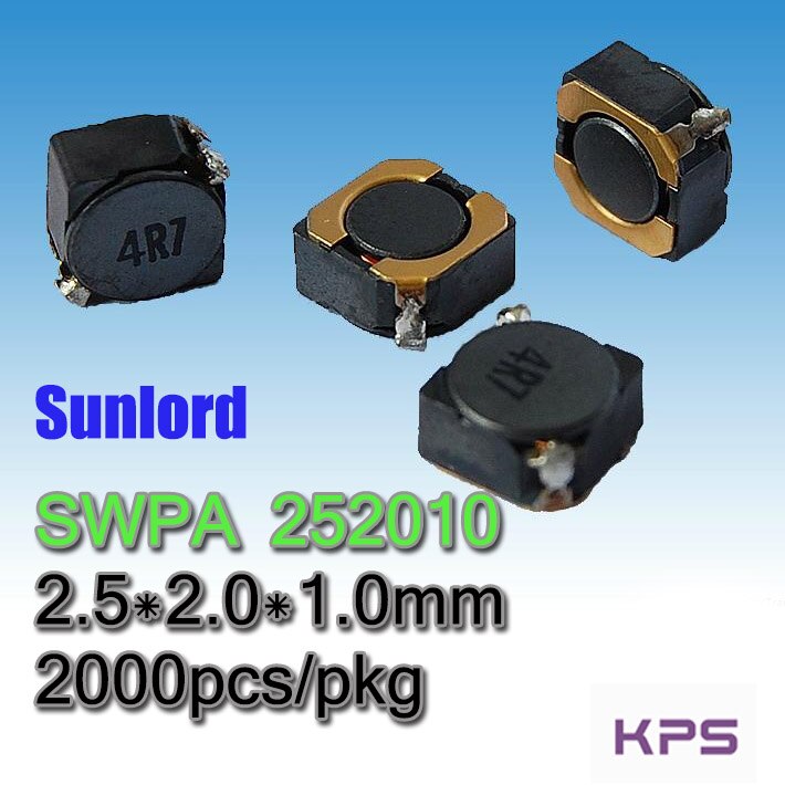 SWPA 252010 Wire Wound SMD Power Inductor Phones 3C 5G AI EMI Tele TV Video Audio Computer Navigation VR AR LED