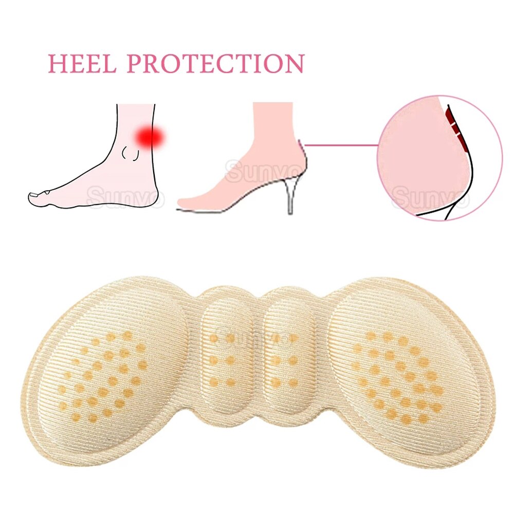 Sunvo Silikon Hacke Pads für frauen Schuhe Einsätze Hohe Fersen Gel Einlegesohlen für Schuhe Zurück Ferse Schmerzen Linderung Liner Schutz Pad