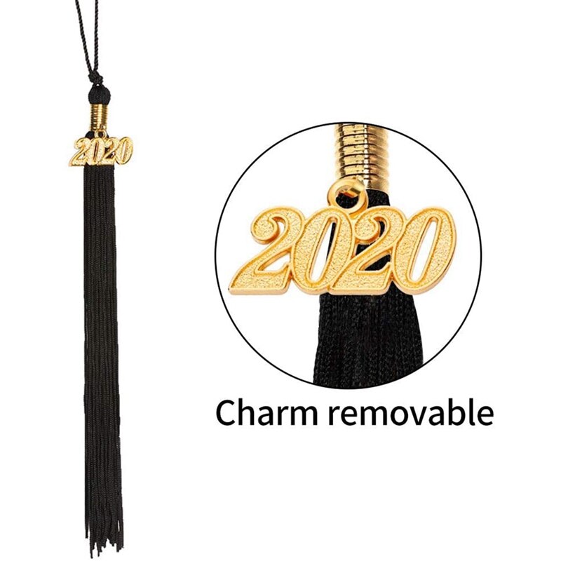 Graduation Tassel with Year Charm 9 Inch 2Pcs